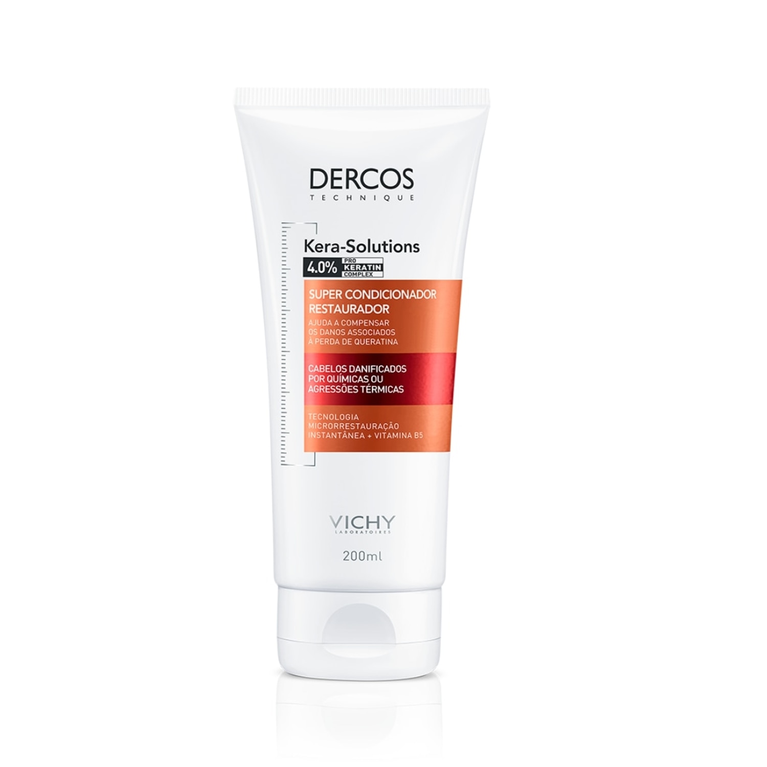 Super Condicionador Dercos Vichy Kera Solution Restaurador 200ml