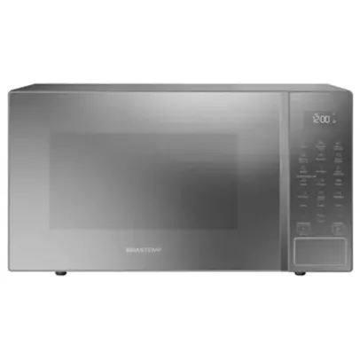 Micro-ondas Brastemp 32 Litros BMS46AR| Espelhado com Menu Gourmet, Inox,