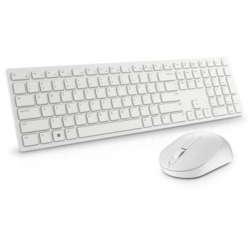 Kit Teclado e Mouse Sem Fio Dell Pro 4000 DPI ABNT2 Branco - KM5221W