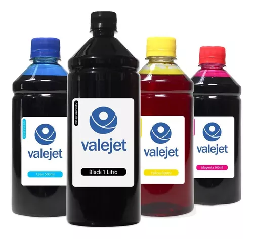 Kit 2500ml Compatível Epson Universal Valejet