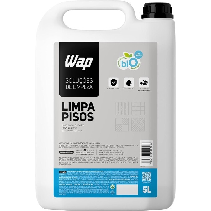 Limpador de Porcelanatos WAP Pisos e Superfícies - 5 Litro