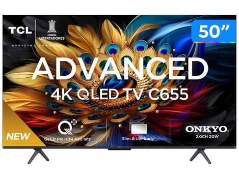 Smart TV 50'' 4K UHD QLED TCL 50C655 Wi-Fi