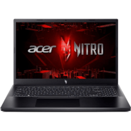 Notebook Gamer Acer Nitro V15 15.6 FHD 144Hz I5-13420H SSD 512GB 8GB DDR5 RTX 2050 4GB Linux - ANV15-51-50KD