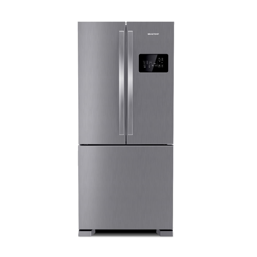 Geladeira Brastemp Frost Free Side Inverse 3 Portas 554 Litros Inox - BRO85AK