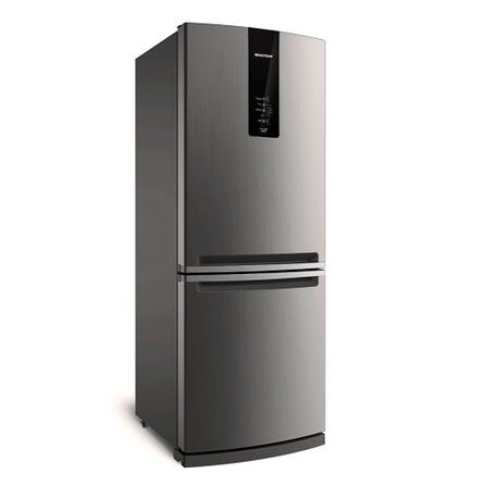 Refrigerador 02 Portas Brastemp Frost Free 443 Litros com Freezer Invertido Evox - BRE57AK