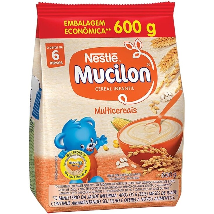 Mucilon Cereal Infantil Multicereais 600g