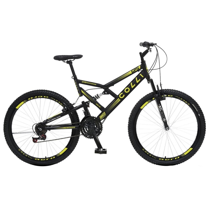 Bicicleta Colli Fulls Gps 21 Marchas Aro 26 Freio V-Brake Dupla Suspensão