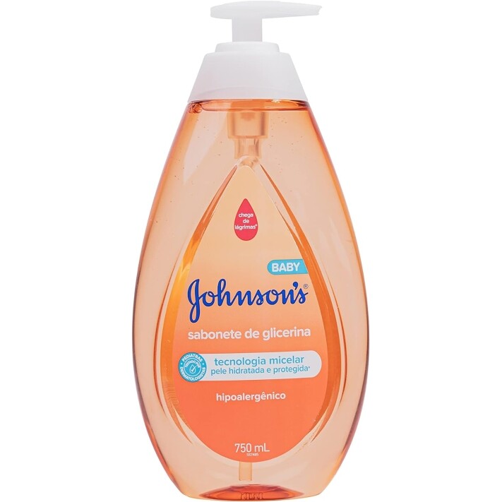 Sabonete Líquido Glicerina Da Cabeça Aos Pés Johnson's Baby - 750ml