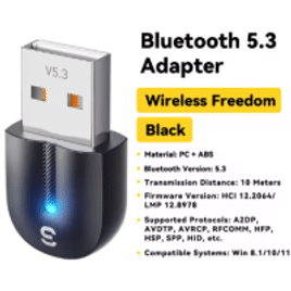 Adaptador Bluetooth 5.3 Essager USB