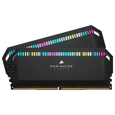 Memória RAM Corsair Dominator Platinum RGB 32GB (2x16GB) 6200MHz DDR5 CL36 - CMT32GX5M2X6200C36