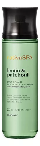 Desodorante Colônia Body Splash Nativa SPA Limão e Patchouli 200ml - O Boticário