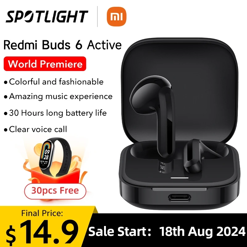 Fone de Ouvido Redmi Buds 6 Active - BT 5.4