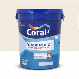 Tinta Acrílica Fosca Rende Muito Standard Interior e Exterior Branco 20 L Coral