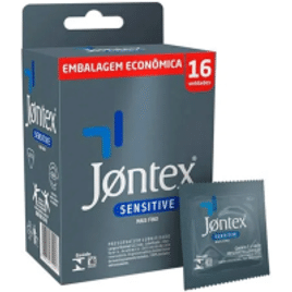 Preservativo Camisinha Masculina Jontex Sensitive 16 Unidades