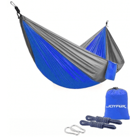 Rede De Dormir JOYFOX Camping Construção Rápida Portátil Dobrável Rede de Árvore Acampamento (Médio Azul)