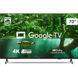 Smart TV Philips 70" 4K 70PUG7408/78 Google TV Comando de Voz Dolby Vision/Atmos VRR/ALLM Bluetooth