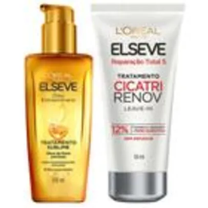 Elseve Kit - Óleo Extraordinário + Cicatri Renov Leave-In