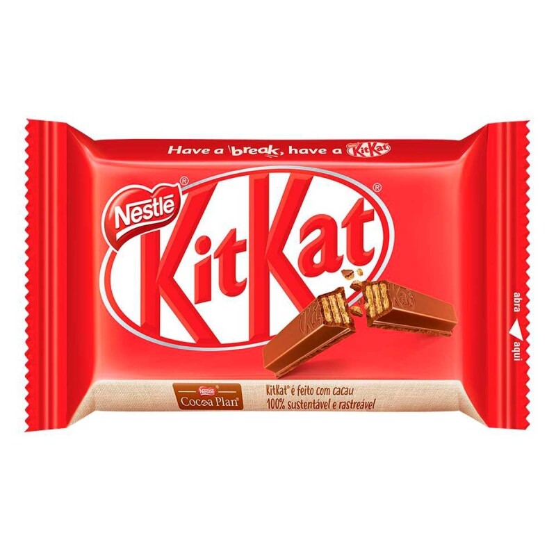 5 unidades de Chocolate KITKAT 4 Fingers ao Leite 41,5g