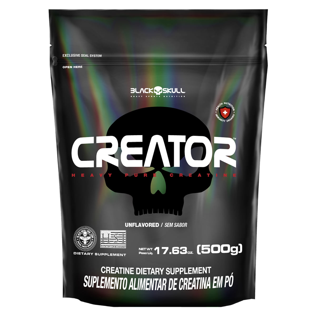 Creatina Monohidratada Black Skull Creator - 500g Refil