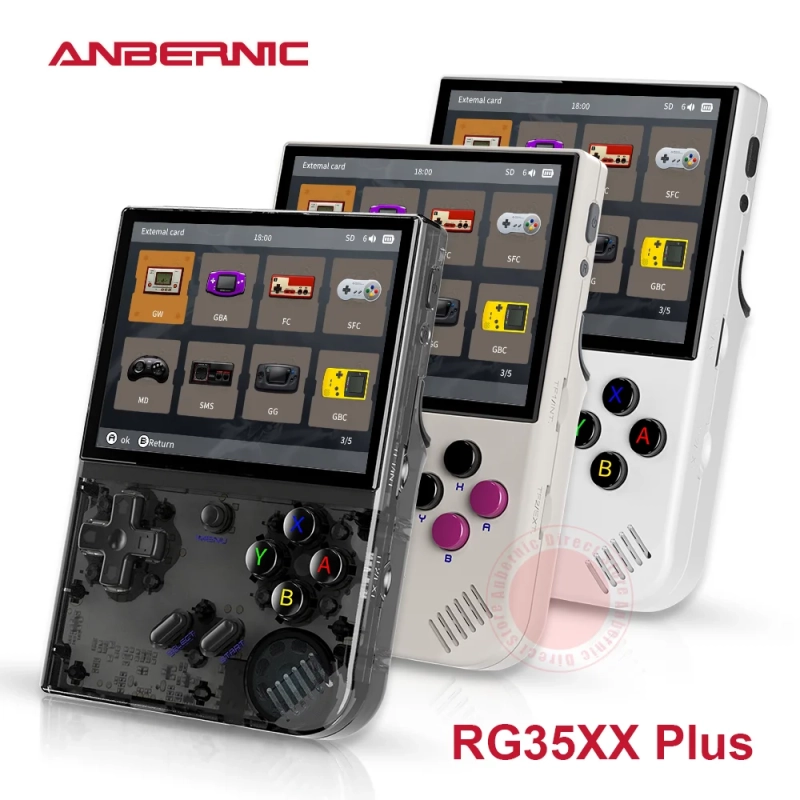 Console Retrô Portátil Anbernic RG35XX PLUS 64GB