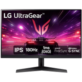 Monitor Gamer LG UltraGear 24" Full HD IPS 180Hz 1ms DisplayPort e HDMI NVIDIA G-SYNC AMD FreeSync? HDR10 sRGB 99% - 24GS60F-B