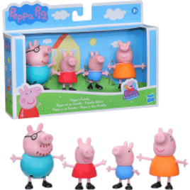 Kit Brinquedo Peppa Pig 4 Figuras - F2190 - Hasbro multicolorido