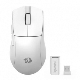 Mouse Gamer Sem Fio Redragon King Pro 26000 DPI 7 Botões Wireless Bluetooth Branco - M916W-PRO-1K