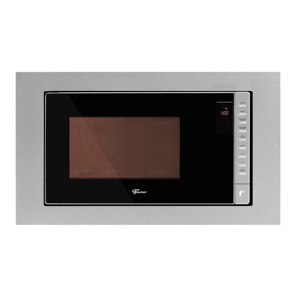 Micro-ondas de Embutir Fischer Fit Line 25 litros com função Descongelar Inox 34900-98440 220V