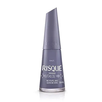 Esmalte Risqué Cremoso Azul Cinza Me Poupe Mas Quem Me Dera 8ml