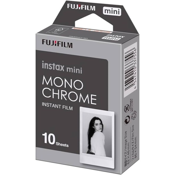 Filme Instax Mini Monochrome com 10 Fotos Fujifilm