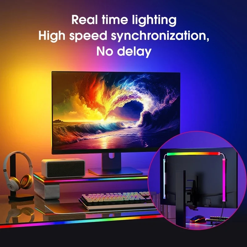 Fita LED ARGB com Ambilight para Monitor