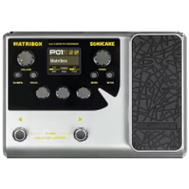 Processador Multi Efeitos Sonicake com Pedal de Expressão Looper Modelagem AMP Baixo e Acústico