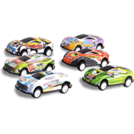 Kit com 5 Carrinhos Drift Racing em Metal Zoop Toys Multicor