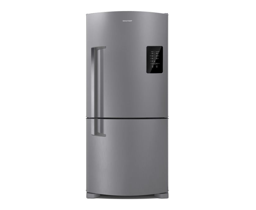 Geladeira Brastemp Frost Free Inverse Inox com Smart Bar BRE85AK - 588L