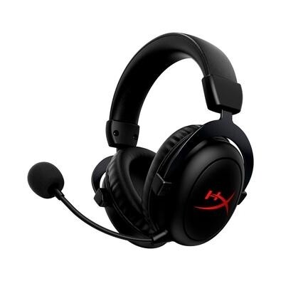 Headset Gamer Sem Fio HyperX Cloud II Core Drivers 53mm 2.4GHz Compatível com PC Preto - 6Y2G8AA