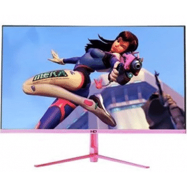 Monitor Gamer Curvo HQ 24" LED RGB Full HD 75Hz 1ms HDMI Borda Ultra Fina Pink - 24GHQ-PI