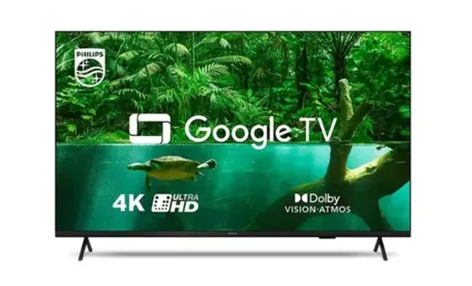 Smart TV Philips LED 4K UHD 65", Google TV, Wi-Fi, 3 HDMI, 2 USB, 60Hz - 65PUG7408/78