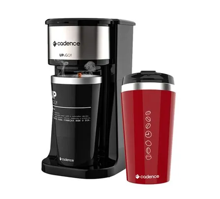 Cafeteira Elétrica To Go com Copo Extra Red - Cadence