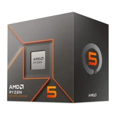 Processador AMD Ryzen 5 8400F, 4.2 GHz (4.7 GHz Max Turbo), Cachê 22MB, AM5, 6 Núcleos, 12 Threads - 100-100001591BOX