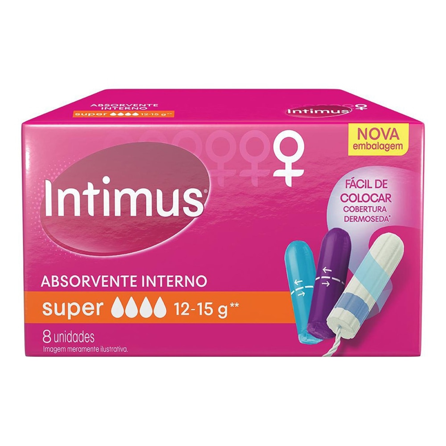 Absorvente Interno Intimus Super 8 Unidades