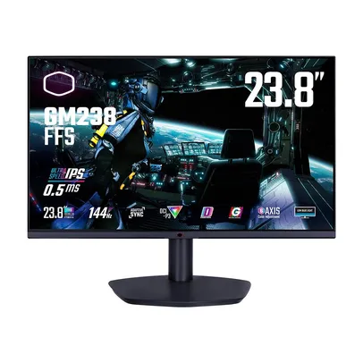 Monitor Gamer Cooler Master 23.8, 144Hz, Full HD, 0.5ms, DisplayPort e HDMI, DCI-P3 de 90%, HDR - CMI-GM238-FFS-BR