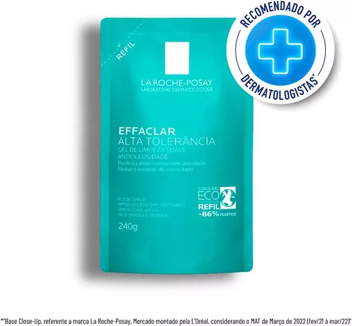 Gel de Limpeza LA Roche-Posay Effaclar Alta Tolerância Refil 240g