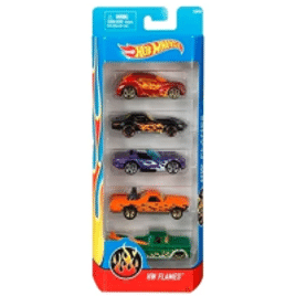 Brinquedo Carrinho Hot Wheels Básico 1806 Sortidos - Embalagem com 5 Peças