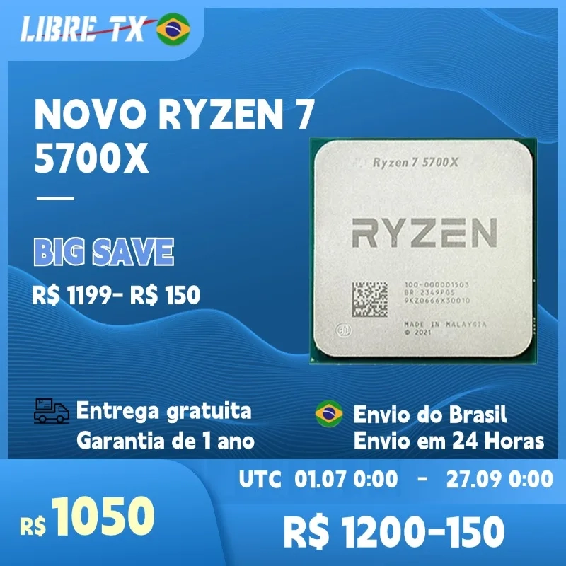 Processador AMD Ryzen 7 5700X AM4