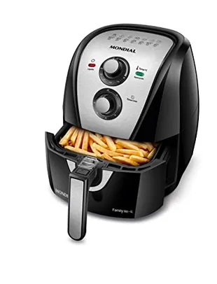 Fritadeira Sem Óleo Air Fryer 4L, Mondial, Preto/Inox, 1500W, 220V - AFN-40-BI