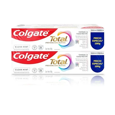 [REC/+POR-R$17,99] Creme Dental Colgate Total Clean Mint 180g 2 unidades