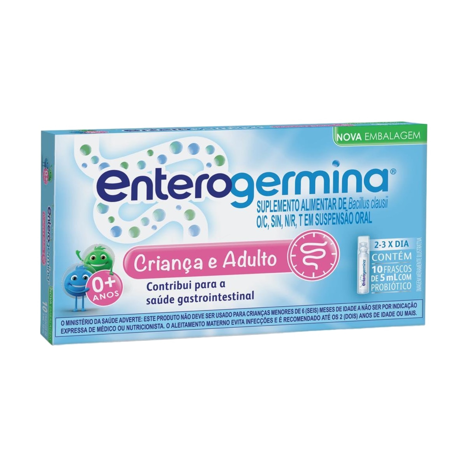 Enterogermina 10 Frascos 5ml