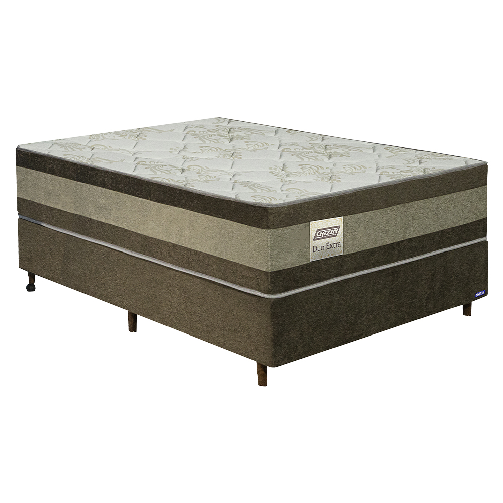 Colchão Cama Box Gazin Espuma Casal  Misto Duo Extra  138X188