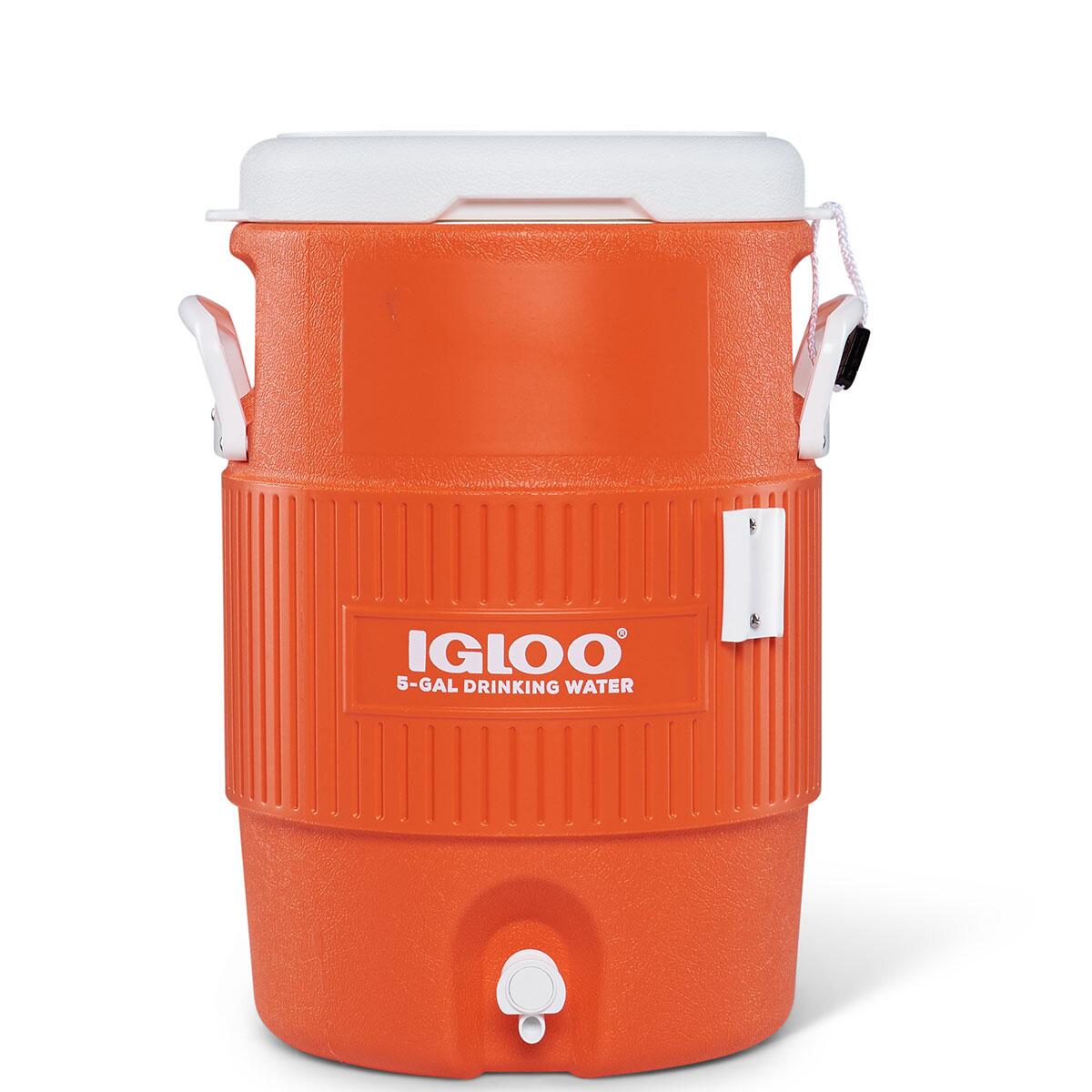 Galão Térmico Seat Top Para Bebidas 18,9L Laranja Da Igloo