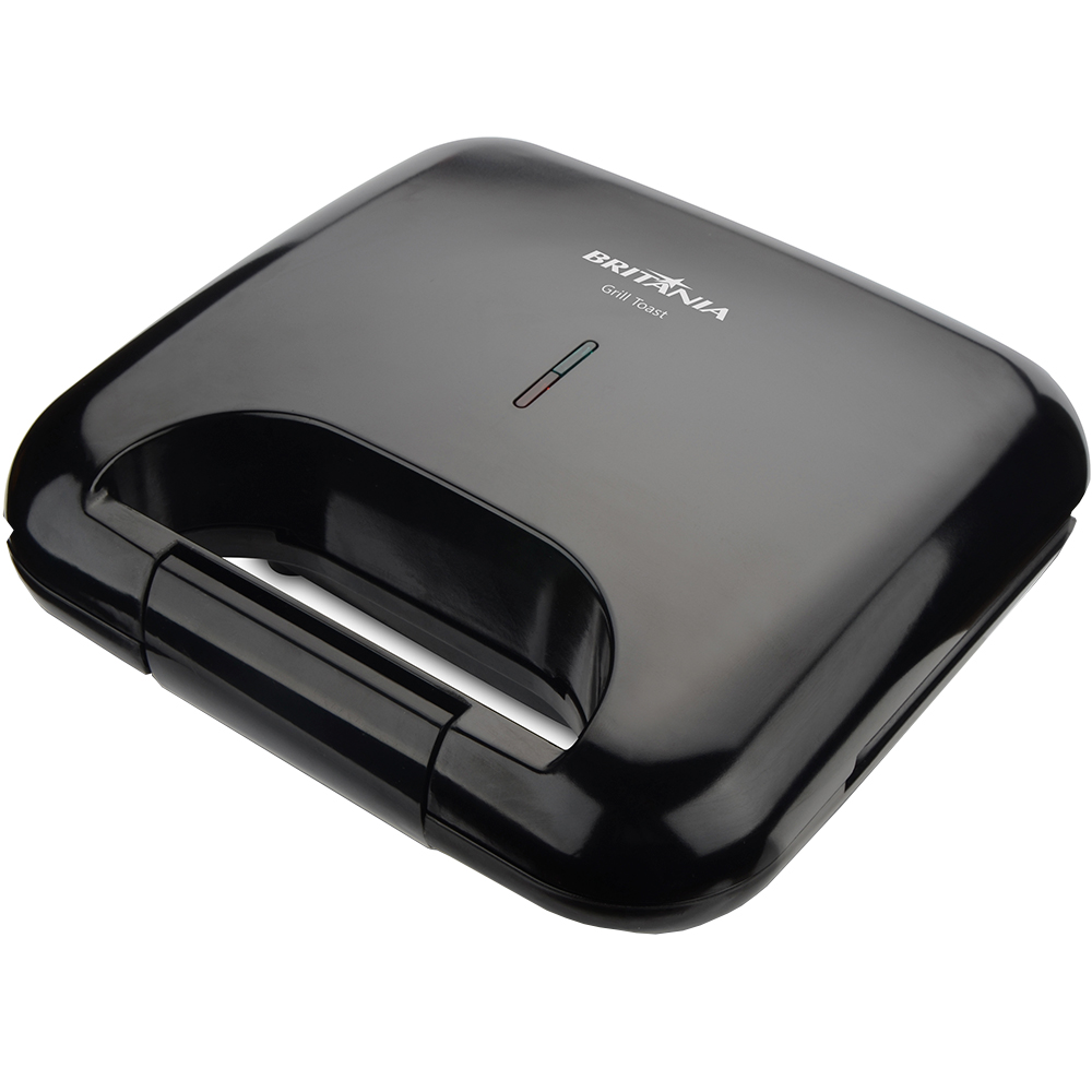 Grill Sanduicheira Britânia Toast Bgr01p 750W Antiaderente - Preto - 110 Volts